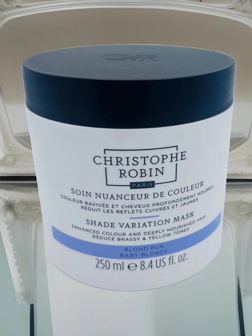 Christophe Robin Shade Variation Mask Baby Blonde 250ml Nutritive Hair Care New